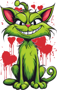 Cool Christmas Cats - Grinch V.